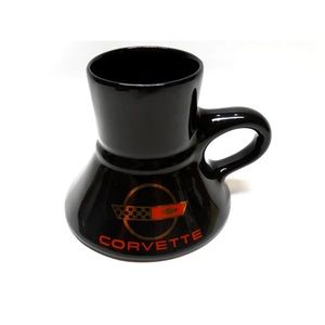 Corvette 1970's Style Travel Coffee Mug Non Slip Bottom Chevy Black